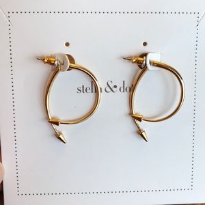 Gold earrings